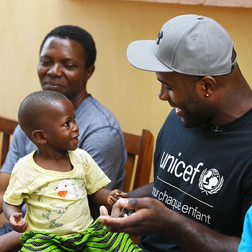 Teddy Riner est Ambassadeur d’UNICEF France.